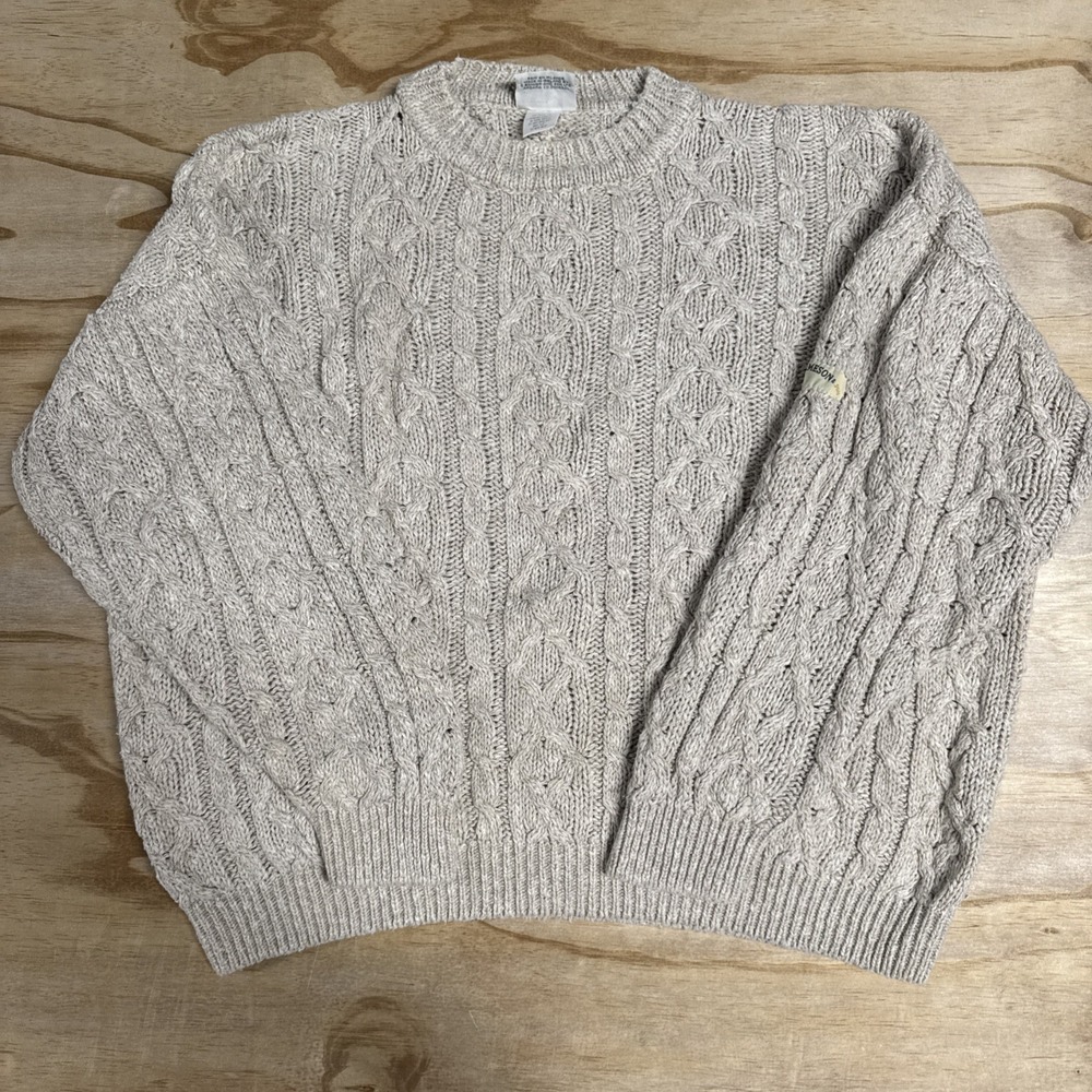 bonner of ireland sweater John‎ Jameson And Son Cable Knit Cotton Line Blend